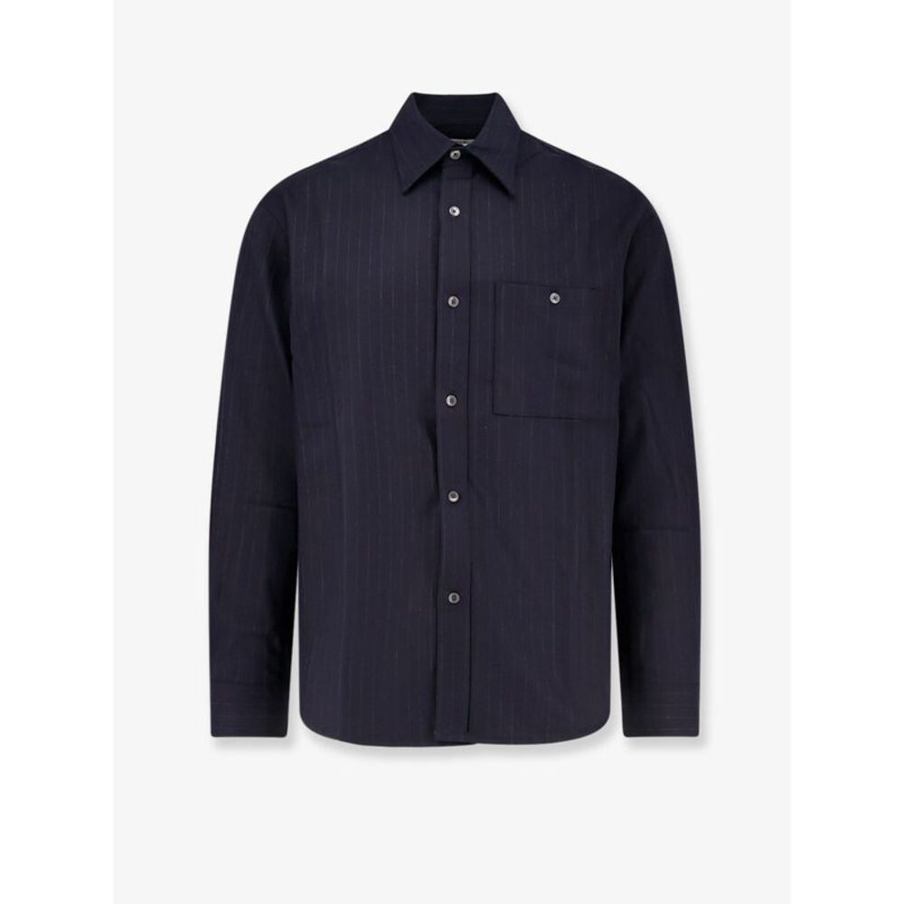 Tonywack Unisex Wool Blend Unisex Striped Shirt